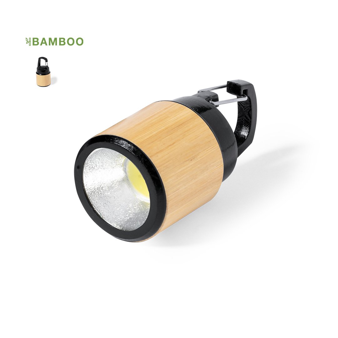 20193_image Lampe torche bambou publicitaire : éclairage astucieux